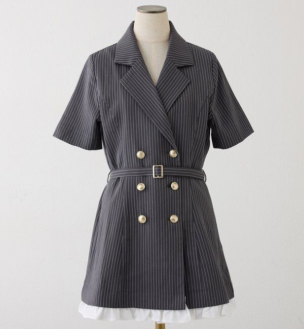  「【ohana企画】ジャケットミニワンピース」|その他|