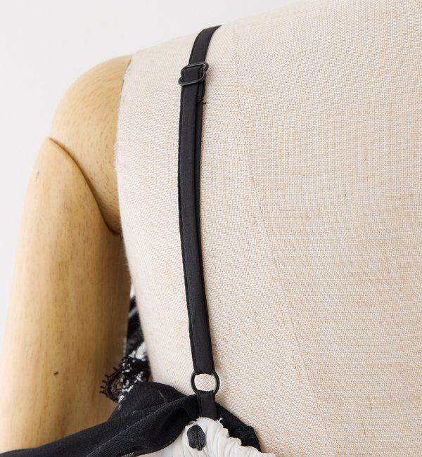  「【SMサイズ展開あり】サイドカットリボンロングキャミワンピース」|ワンピース|