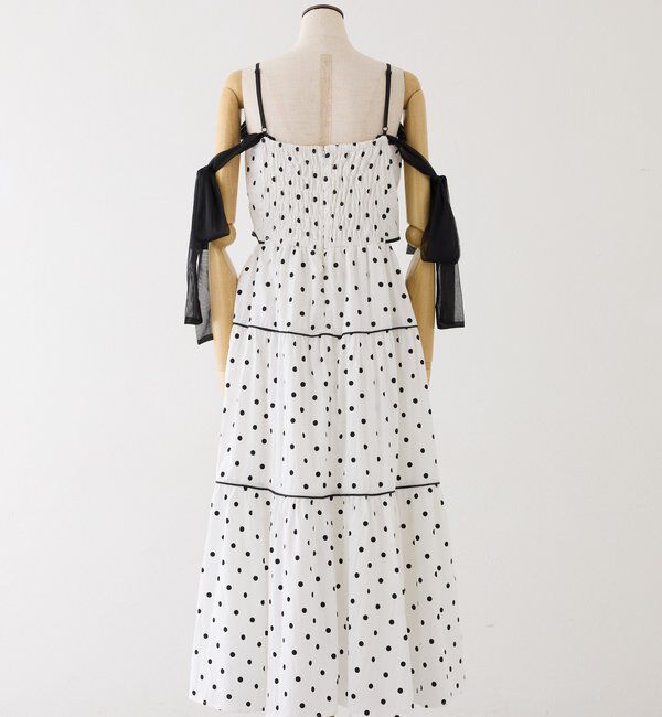  「【SMサイズ展開あり】サイドカットリボンロングキャミワンピース」|ワンピース|