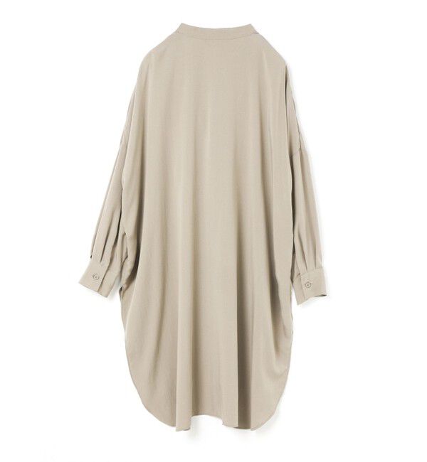 mizuiro ind「mizuiro ind  バンドカラーロングシャツ」|ワンピース|