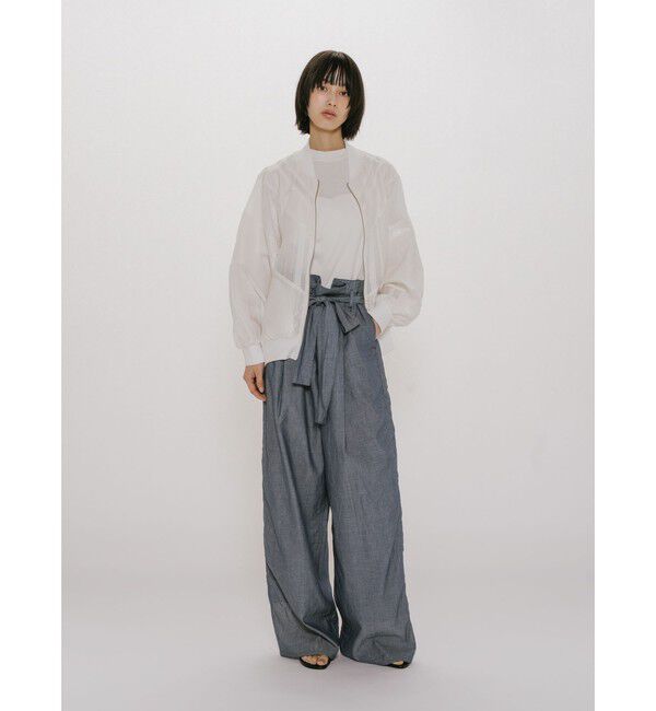 MIDIUMISOLID「MIDIUMISOLID for Ladies シアーデニムイージーパンツ」|その他|