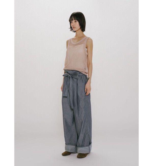 MIDIUMISOLID「MIDIUMISOLID for Ladies シアーデニムイージーパンツ」|その他|