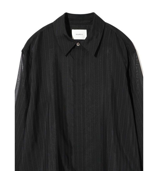 MIDIUMISOLID「MIDIUMISOLID Men&rsquo;s シアーストライプシャツ」|シャツ・ブラウス|