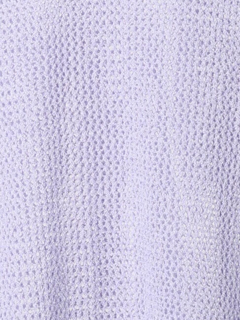 Lugnoncure「メッシュ編みハーフスリーブニット」|ニット・セーター|