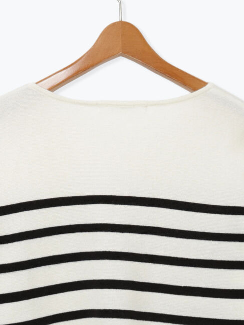 Lugnoncure「ミラノリブ配色Vネックニット」|ニット・セーター|