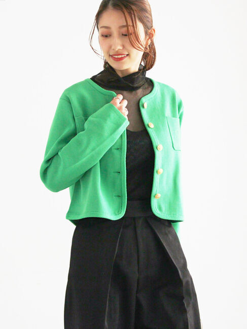 Te chichi「レタードポケットジャケットカーディガン」|カーディガン|