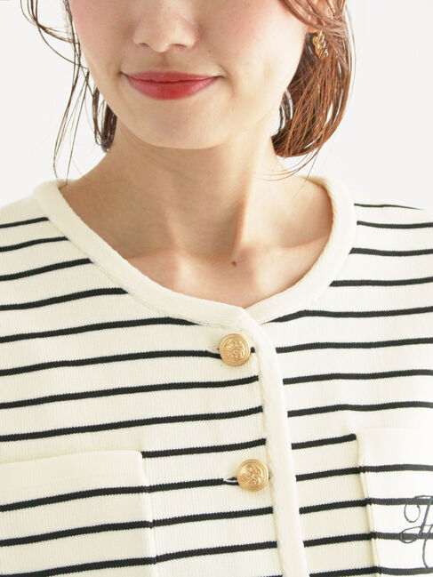 Te chichi「レタードポケットジャケットカーディガン」|カーディガン|