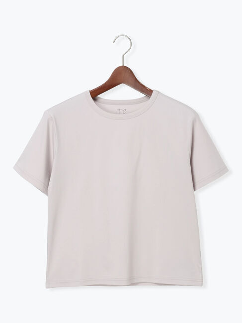 Te chichi「【調温】ミニマルネックTシャツ」|Tシャツ・カットソー|グレー