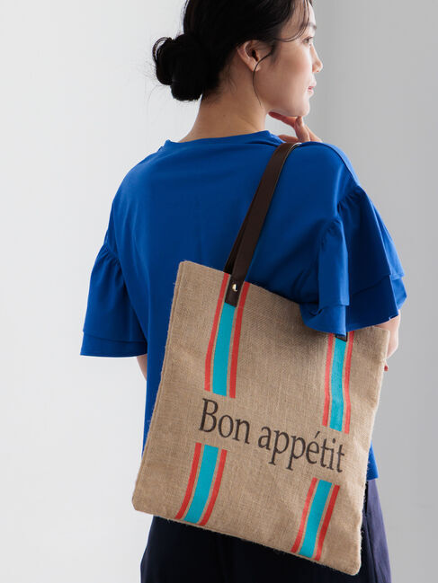 Te chichi「ジュートロゴプリントバッグ」|その他|