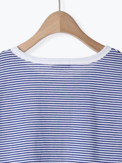 Samansa Mos2「◎ラウンドヘムボーダーカットソー」|Tシャツ・カットソー|