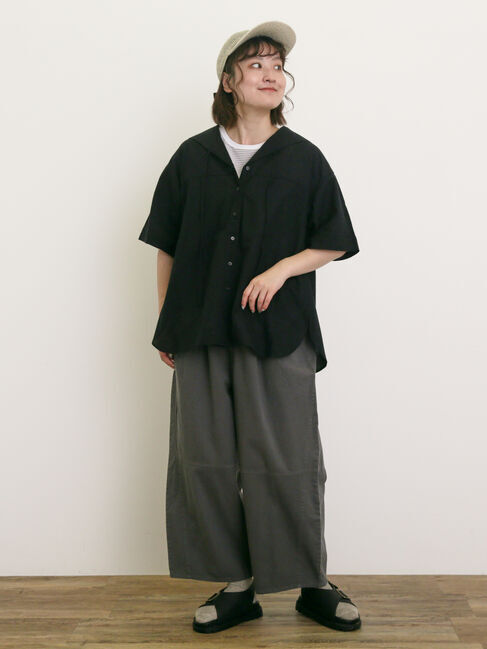 Samansa Mos2「◎ラウンドヘムボーダーカットソー」|Tシャツ・カットソー|