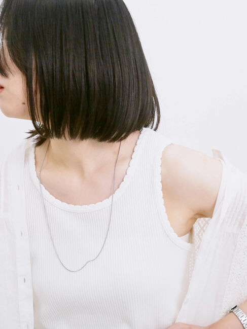 Samansa Mos2 blue「◎アソートリブタンク」|Tシャツ・カットソー|