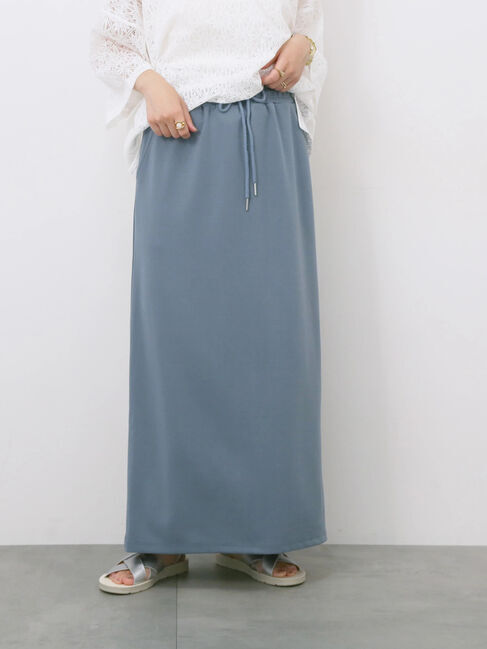 Samansa Mos2 blue「ポンチナロースカート」|スカート|