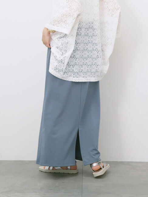 Samansa Mos2 blue「ポンチナロースカート」|スカート|