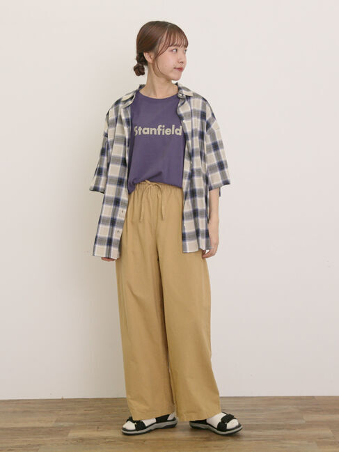 Samansa Mos2「ロゴアソートプリントゆるTシャツ」|Tシャツ・カットソー|