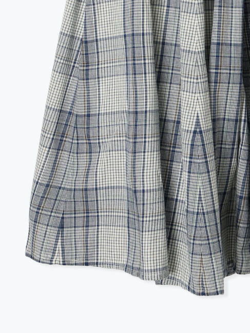 Samansa Mos2「インドボイルチェック柄ギャザースカート」|スカート|