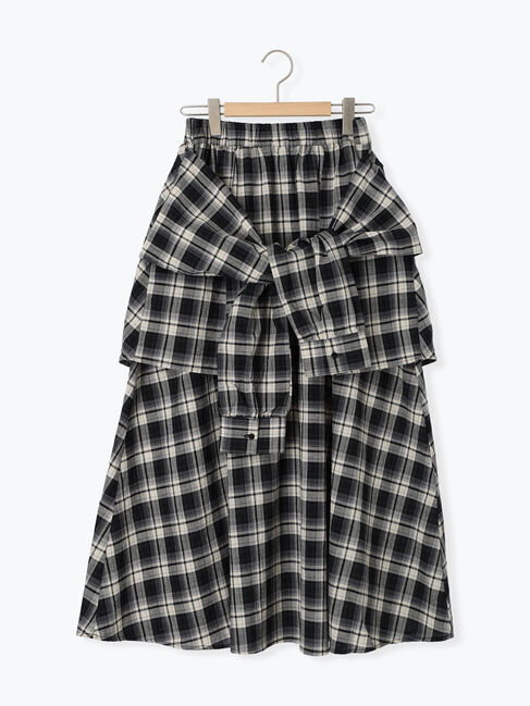 SM2「シャツ巻き風チェックスカート」|スカート|