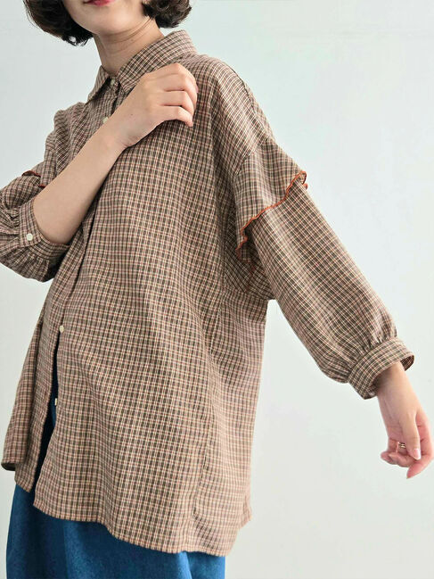 SM2「肩フリル切替シャツ」|シャツ・ブラウス|