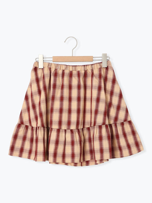 SM2「チェック柄フリルティアードミニスカート」|スカート|
