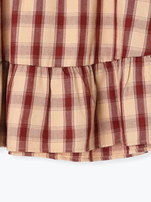 SM2「チェック柄フリルティアードミニスカート」|スカート|