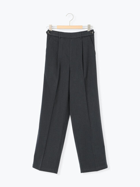 Samansa Mos2 blue「サイドタブ付きパンツ」|その他|