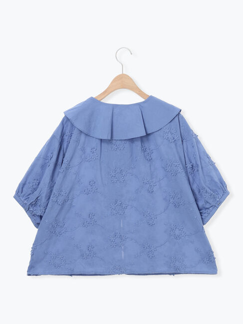 Samansa Mos2「3Dレースフリル襟ブラウス」|シャツ・ブラウス|