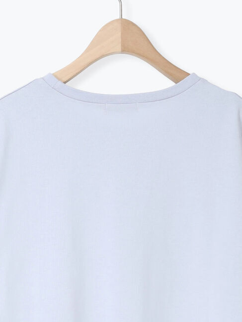 Samansa Mos2「【接触冷感】スクエア箔ロゴTシャツ」|Tシャツ・カットソー|