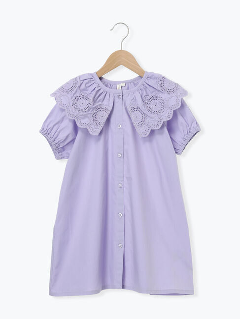 Samansa Mos2 Lagom「スカラップレース襟付きワンピース」|ワンピース|