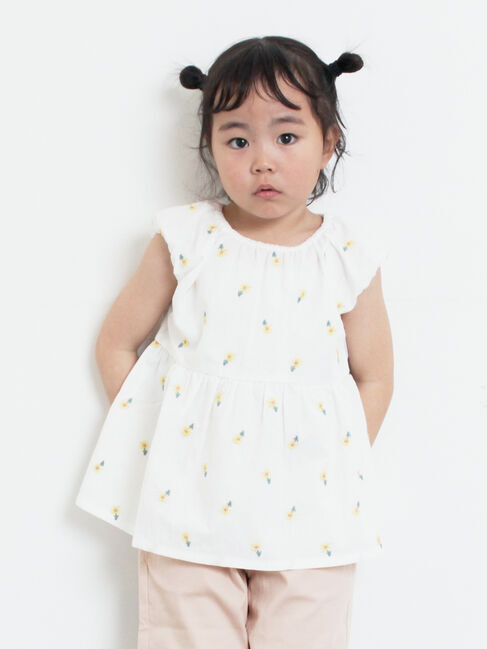 Samansa Mos2 Lagom「☆フラワー刺繍ブラウス」|シャツ・ブラウス|