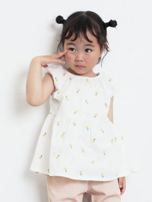 Samansa Mos2 Lagom「☆フラワー刺繍ブラウス」|シャツ・ブラウス|