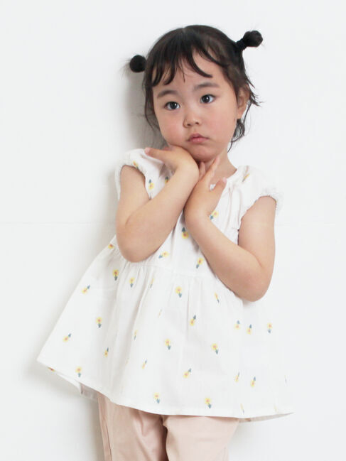 Samansa Mos2 Lagom「☆フラワー刺繍ブラウス」|シャツ・ブラウス|