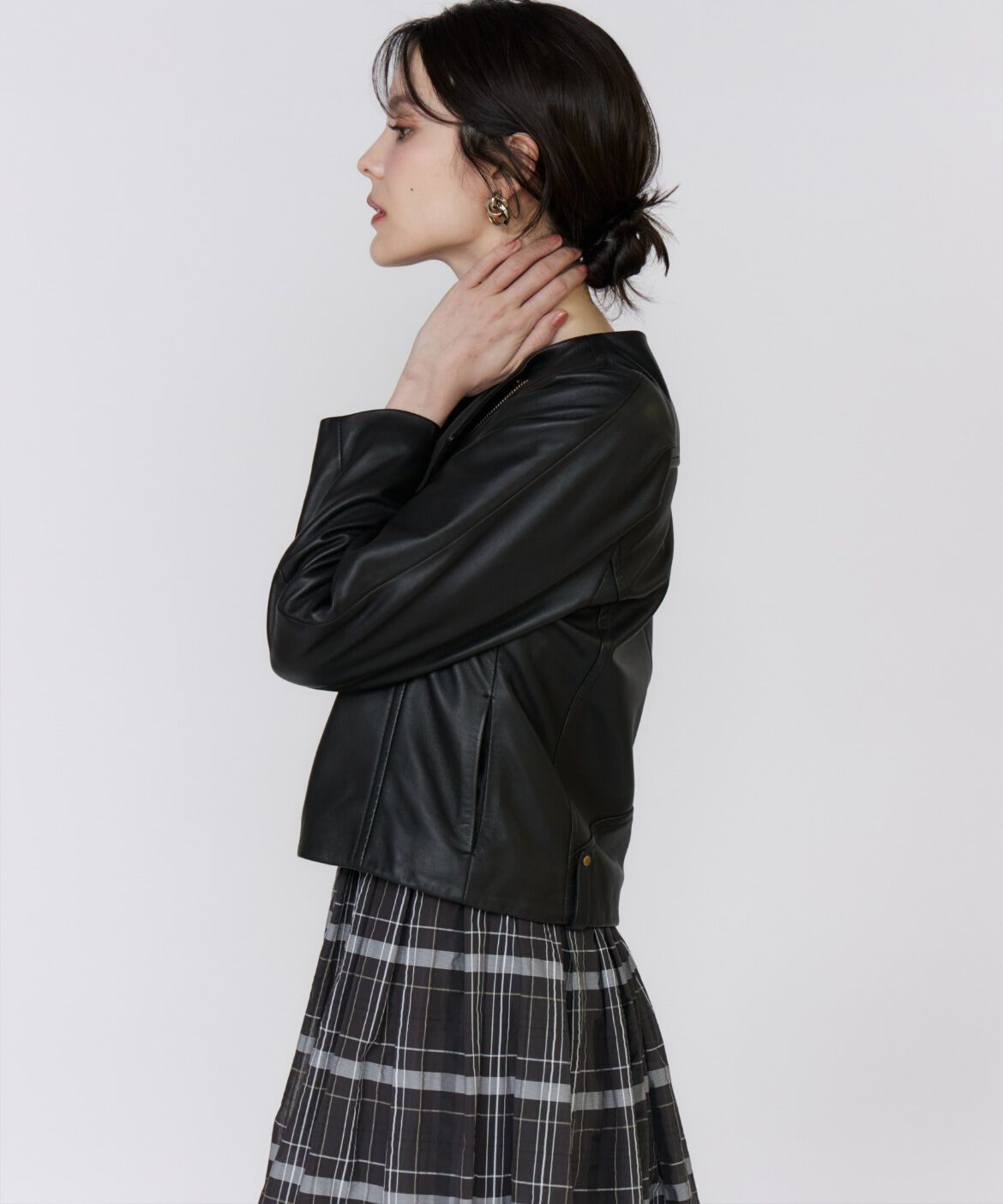 Maglie le cassetto「《M Maglie le cassetto》ｽﾊﾟﾆｯｼｭﾗﾑﾚｻﾞｰﾌﾞﾙｿﾞﾝ《美人百花9 」|ライダースジャケット|