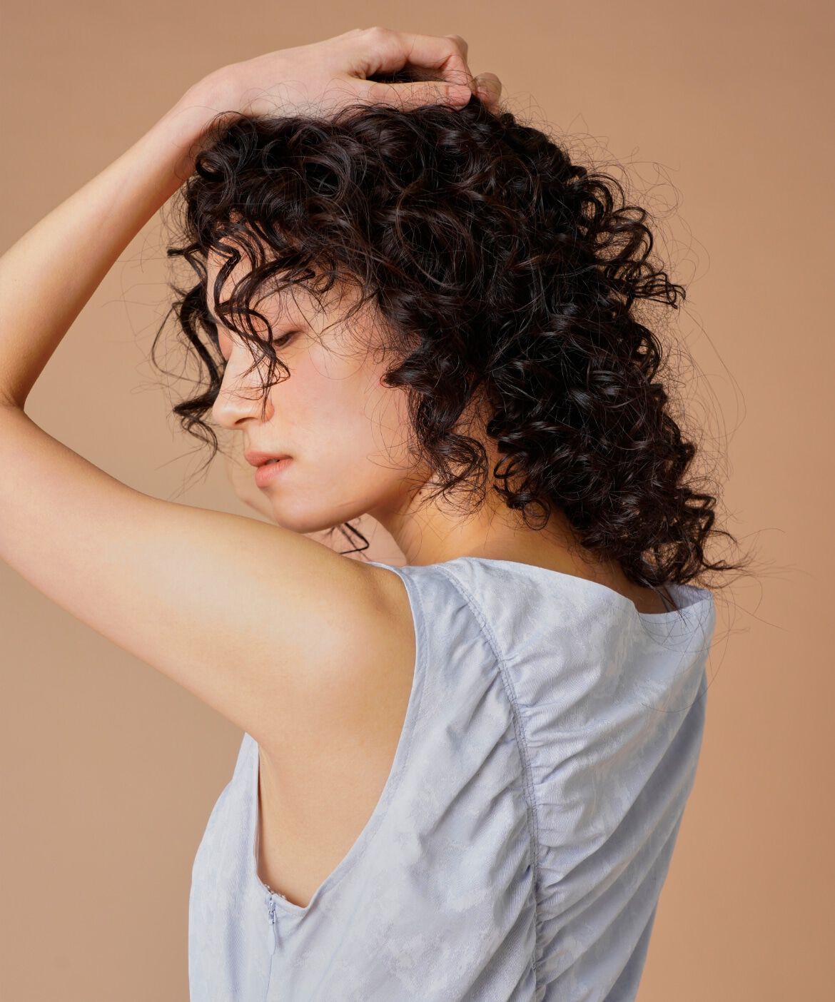 la veille by SUPERIOR CLOSET「斜めギャザーワンピース　」|ワンピース|