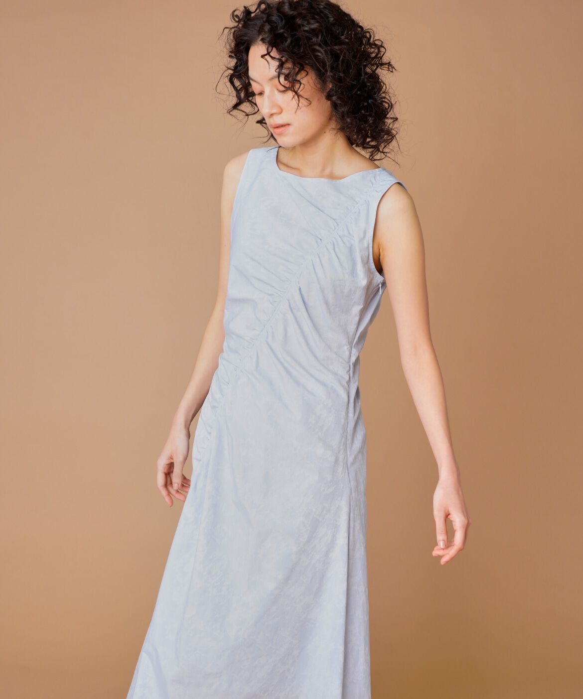 la veille by SUPERIOR CLOSET「斜めギャザーワンピース　」|ワンピース|