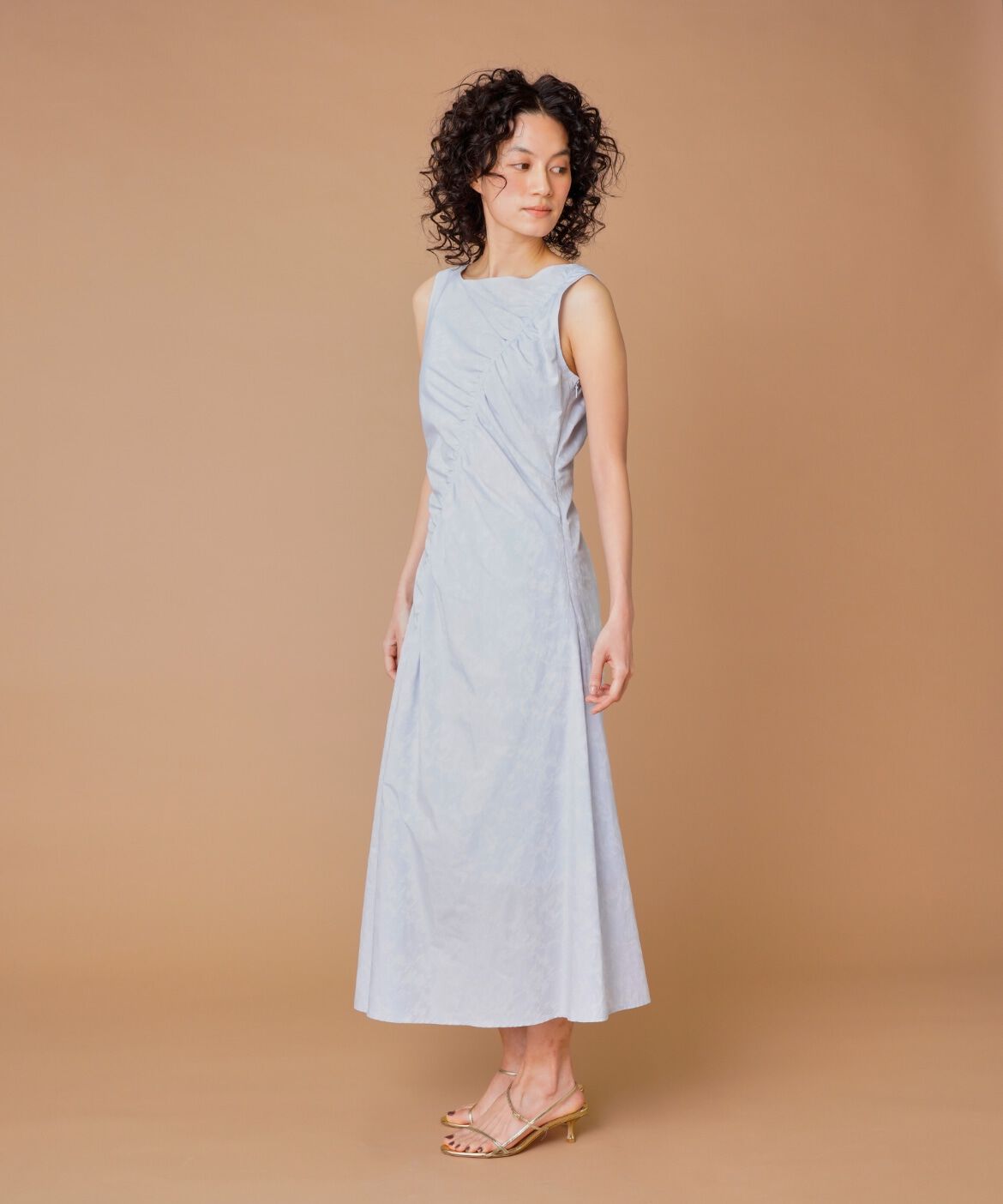 la veille by SUPERIOR CLOSET「斜めギャザーワンピース　」|ワンピース|