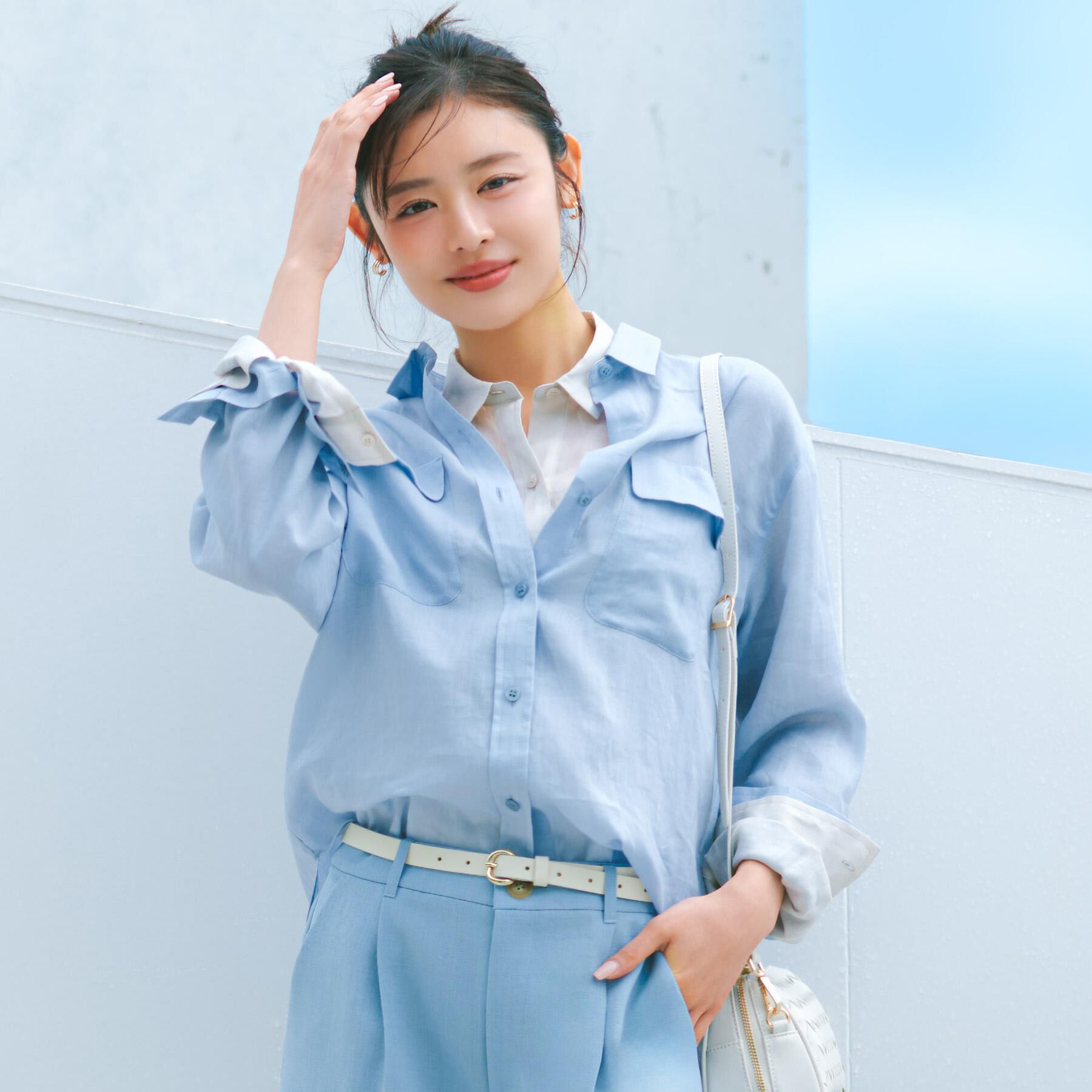 UNTITLED「【古畑星夏さん着用/本革 旬トレンド】ナローベルト」|ベルト|