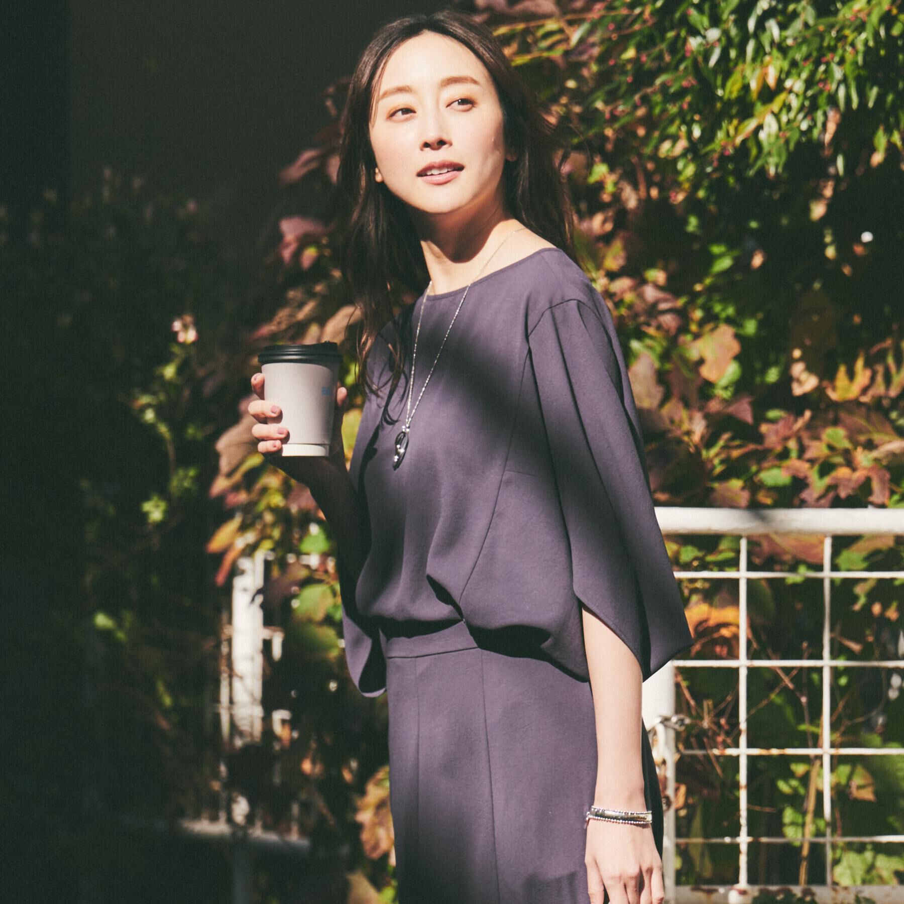 UNTITLED「【セットアップ可/接触冷感/イージーケア/体型カバー】リラクミスト モモンガブラウス」|シャツ・ブラウス|