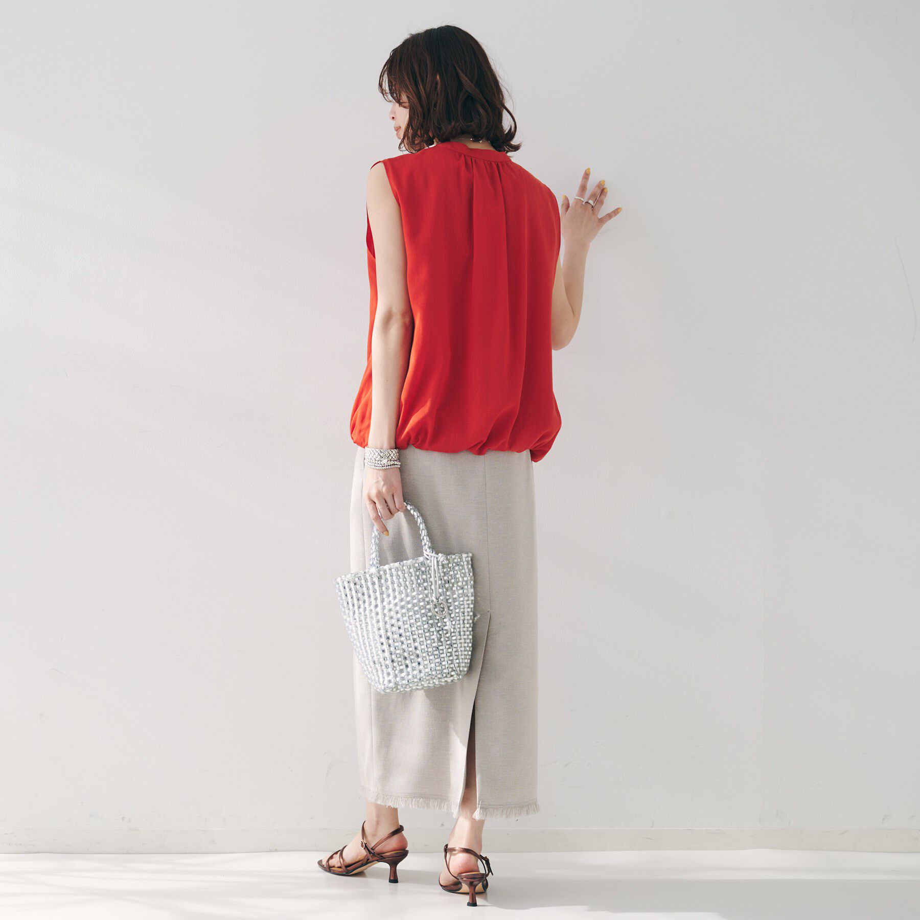 UNTITLED「メタリックメッシュトート」|トートバッグ|