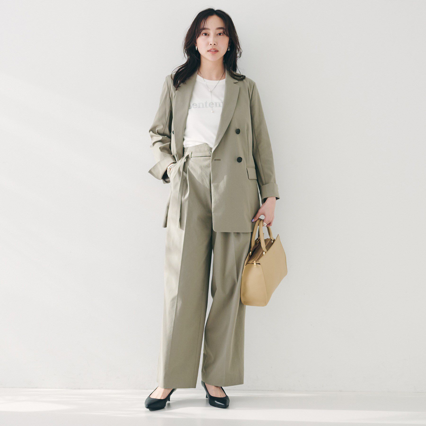 UNTITLED「【セットアップ可能／オンオフ】ラミー混 ダブルブレストジャケット」|テーラードジャケット|