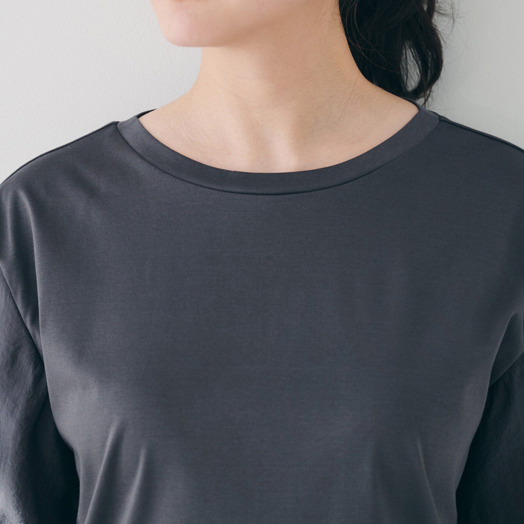 UNTITLED「【二の腕カバー/洗える】袖シアーバルーンプルオーバー」|Tシャツ・カットソー|