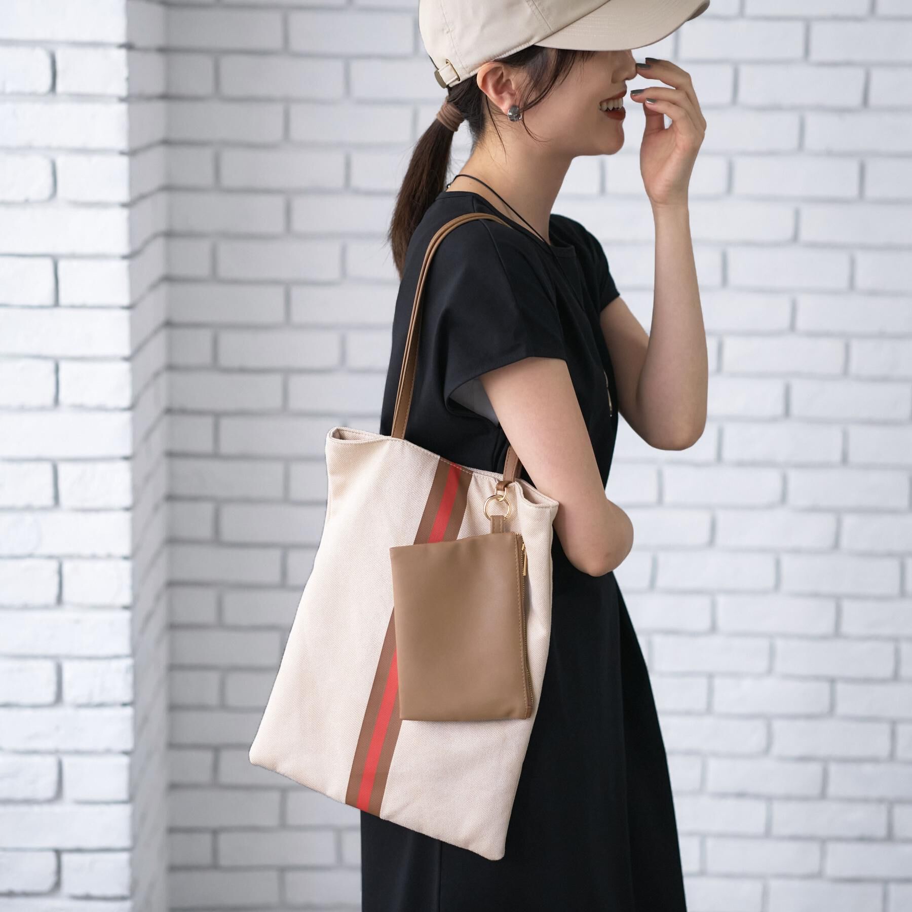 UNTITLED「【選べる3柄】フラットトートバッグ」|トートバッグ|