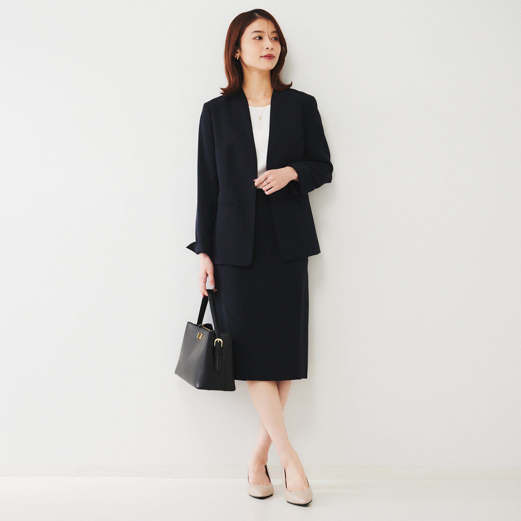 UNTITLED「【通勤スーツ】ライトウェイト タイトスカート」|スカート|