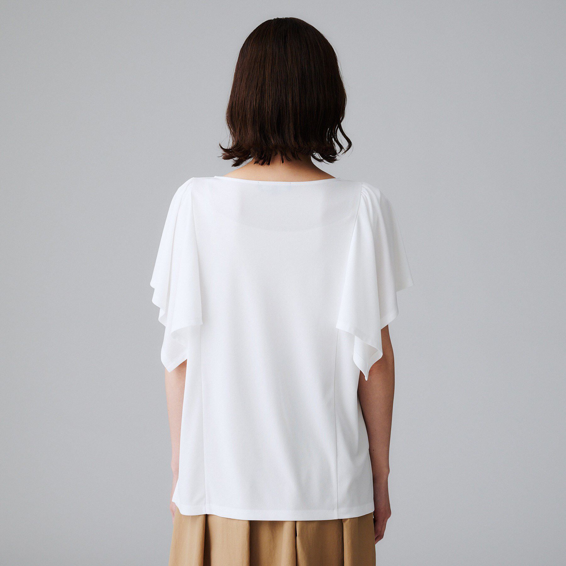 UNTITLED「【きれいめ／接触冷感／日本製】ハンカチスリーブプルオーバー」|Tシャツ・カットソー|