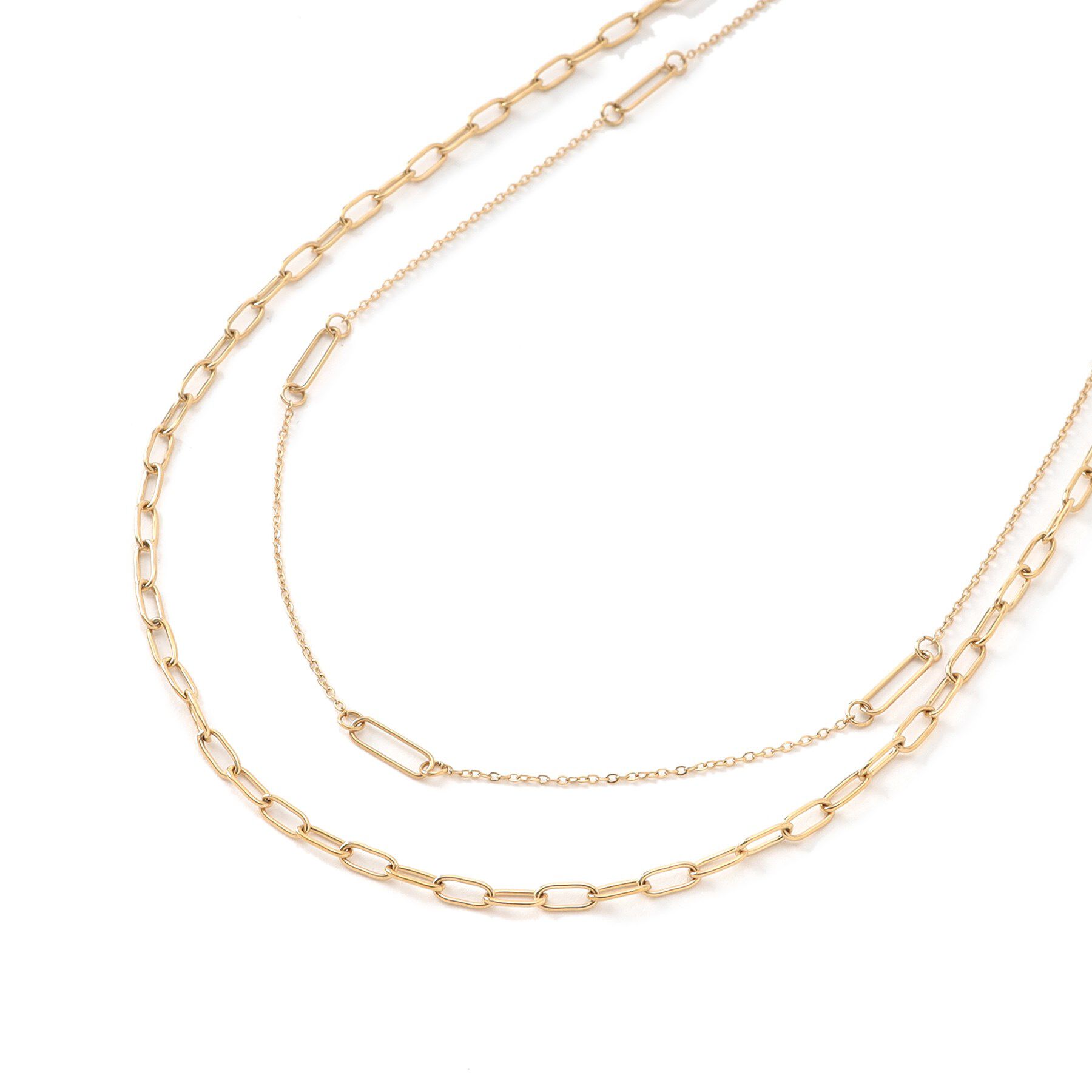 UNTITLED「【古畑星夏さん着用/ステンレス】ロングチェーンネックレス」|ネックレス|