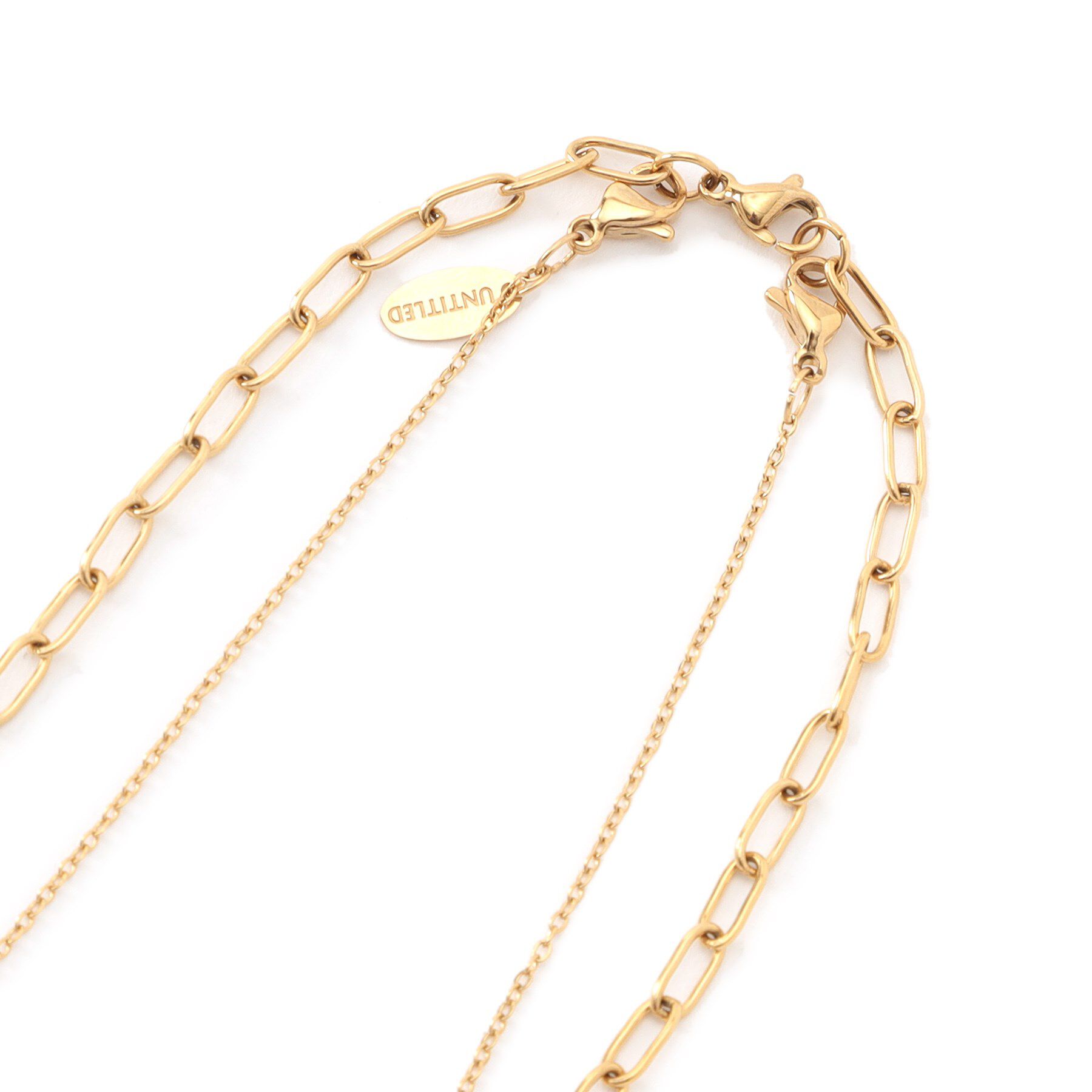 UNTITLED「【古畑星夏さん着用/ステンレス】ロングチェーンネックレス」|ネックレス|