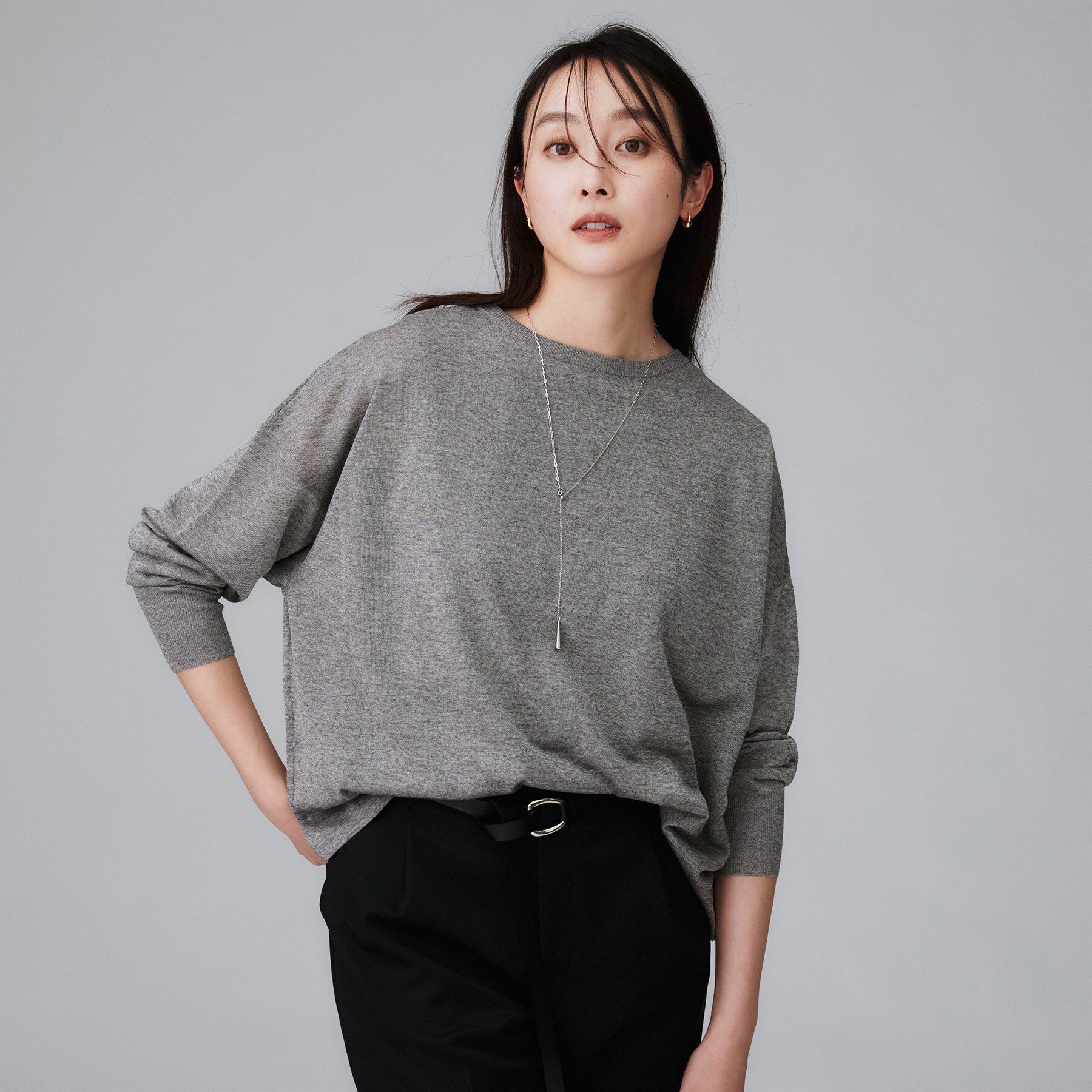 UNTITLED「【前後2WAY/アンサンブル可/ゆったり】シアーカーディガン」|カーディガン|