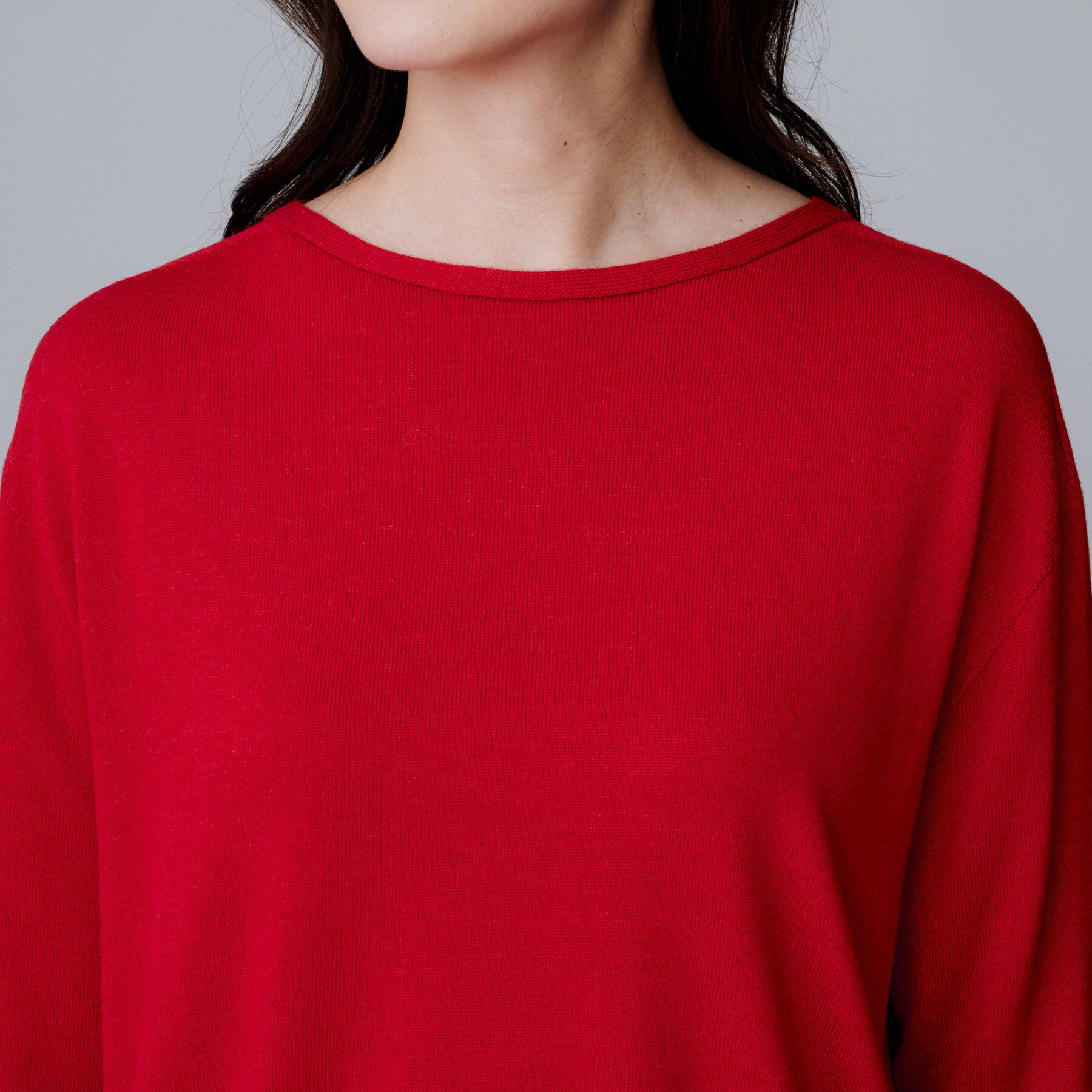 UNTITLED「【8色展開/体型カバー】魅せるタイムレスニット」|ニット・セーター|