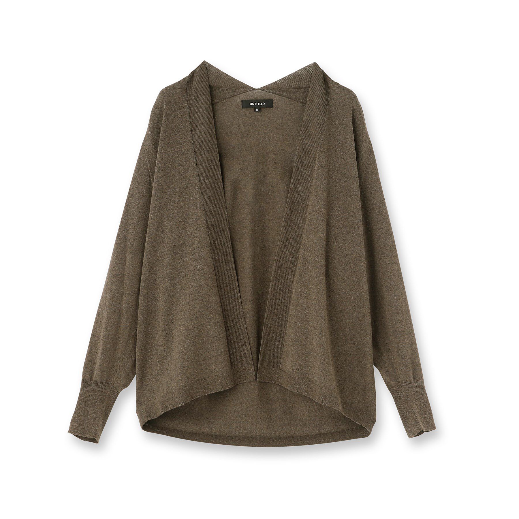 UNTITLED「【きれいめ羽織り/オフィス】釦レスカーディガン」|カーディガン|