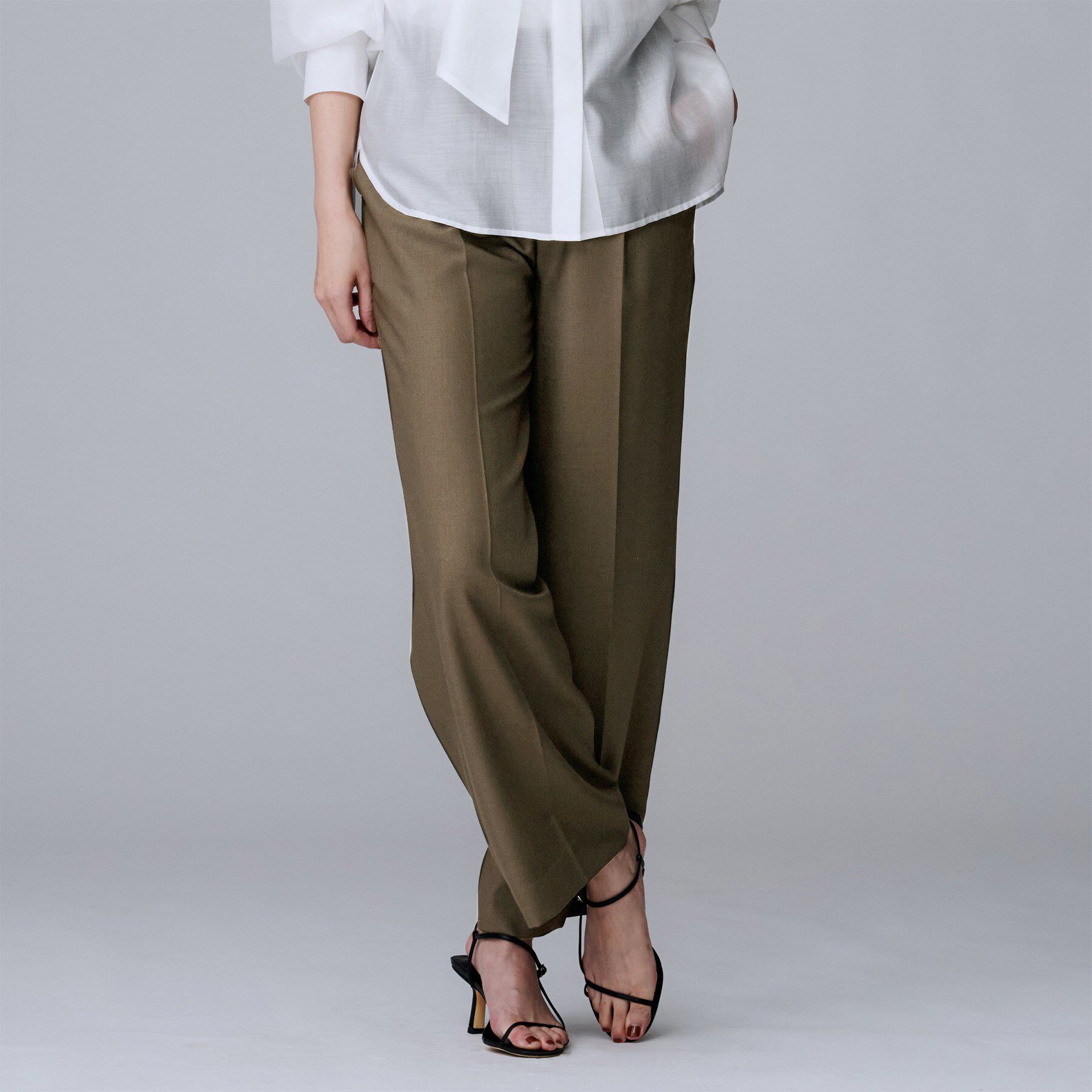 UNTITLED「【セットアップ可/洗える】ウールライク ワイドパンツ」|その他|