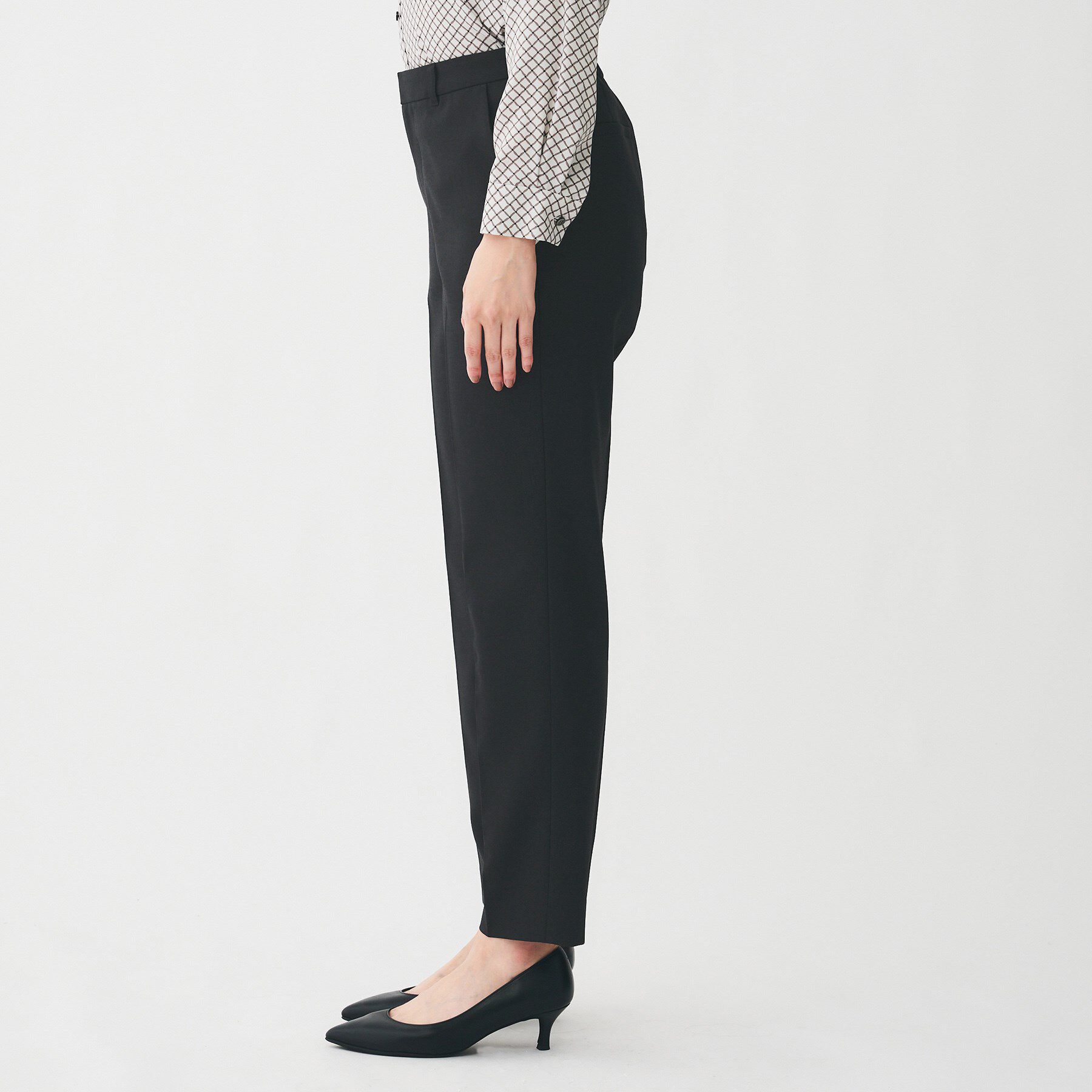 UNTITLED「【洗える/お仕事スーツ】ドライメランジ テーパードパンツ」|その他|